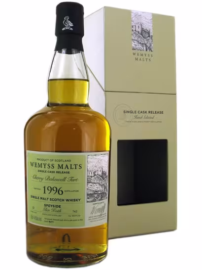 Glen Keith 1996 22 Year Old Wemyss Malts Cherry Bakewell Tart 46% 70cl