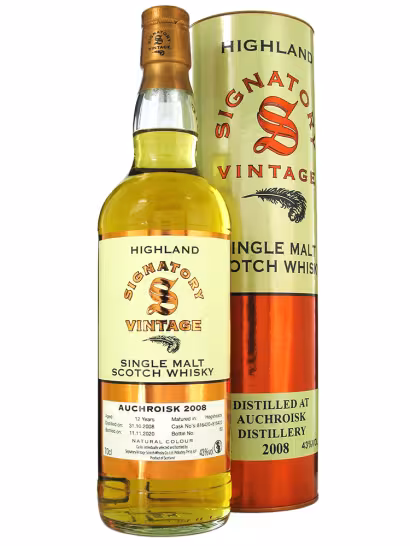 Auchroisk 2008 12 Year Old Signatory VIntage 43% 70cl
