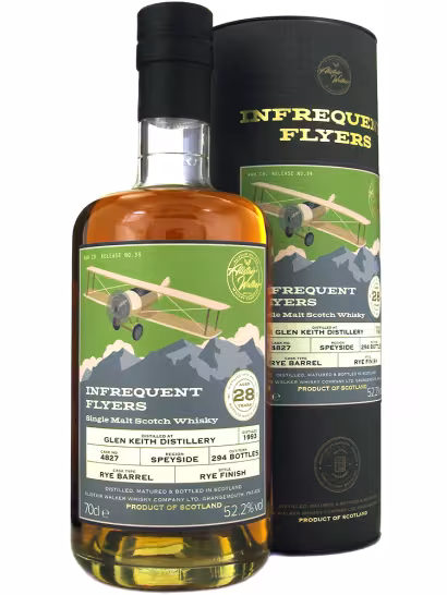 Glen Keith 1993 28 Year Old Infrequent Flyers Rye Finish 52.2% 70cl