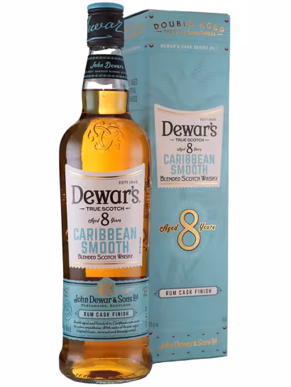 Dewars 8 Year Old Caribbean Smooth Rum Finish 40% 70cl