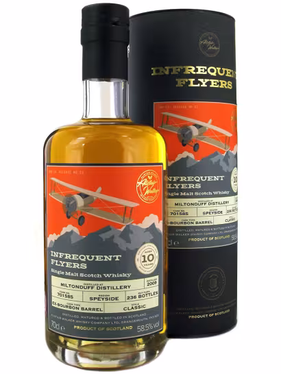 Miltonduff 2009 10 Year Old Infrequent Flyers 58.5% 70cl