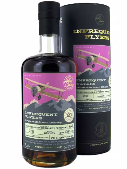 Orkney 1999 21 Year Old Infrequent Flyers PX Finish 52% 70cl