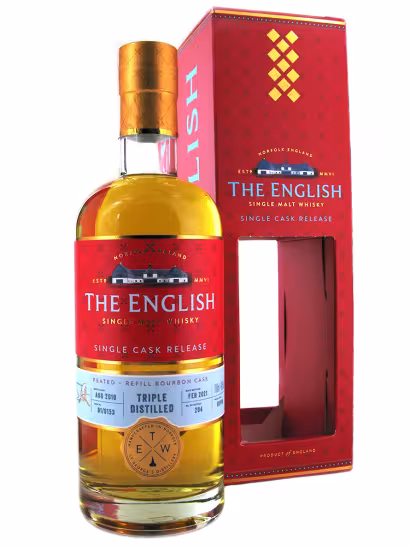 English Whisky Company 2010 Peated Triple Distilled Single Cask 49.8% 70cl