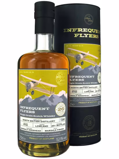 North British 1995 26 Year Old Infrequent Flyers 52.1% 70cl
