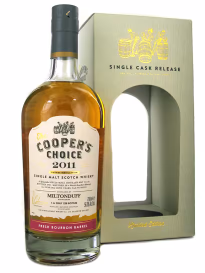 Miltonduff 2011 10 Year Old Coopers Choice 56.5% 70cl