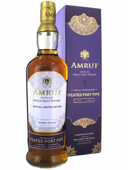 Amrut 2013 6 Year Old Peated Port Pipe #2712 60% 70cl