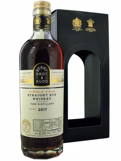 Few 2017 Straight Rye Single Cask Berry Bros & Rudd 57.6% 70cl