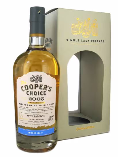 Williamson 2005 16 Year Old Coopers Choice 51% 70cl