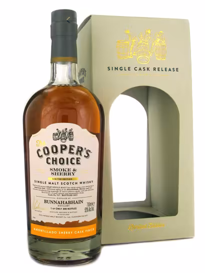 Bunnahabhain Smoke & Sherry Coopers Choice Amontillado Finish 52% 70cl