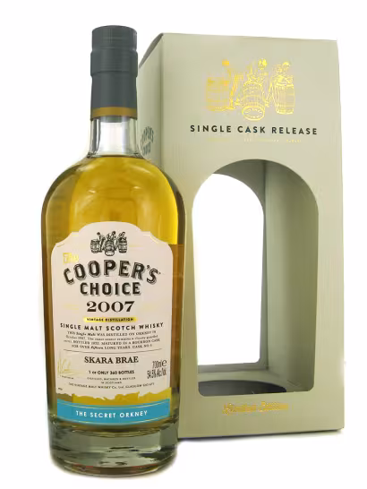 Skara Brae Secret Orkney 2007 15 Year Old Coopers Choice 54.5% 70cl