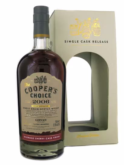 Girvan 2006 17 Year Old Coopers Choice Oloroso Finish 57.5% 70cl