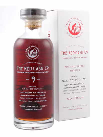 Blair Athol 2013 9 Year Old Red Cask FF PX Hogshead #306578 55% 70cl