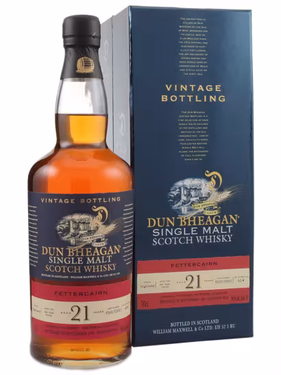 Fettercairn 1996 21 Year Old Dun Bheagan Aloxe Corton Wine Finish 46% 70cl