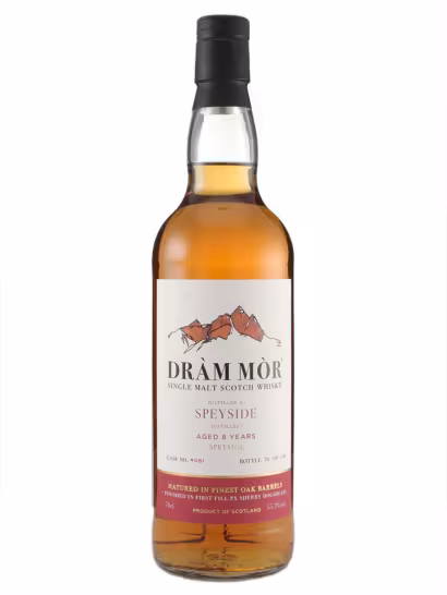 Speyside 2015 8 Year Old Dram Mor First Fill Pedro Ximenez Sherry 55.3% 70cl