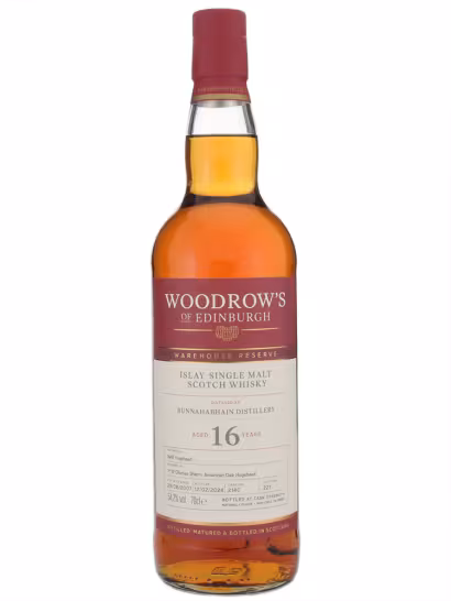 Bunnahabhain 2007 16 Year Old Woodrows of Edinburgh 54.2% 70cl