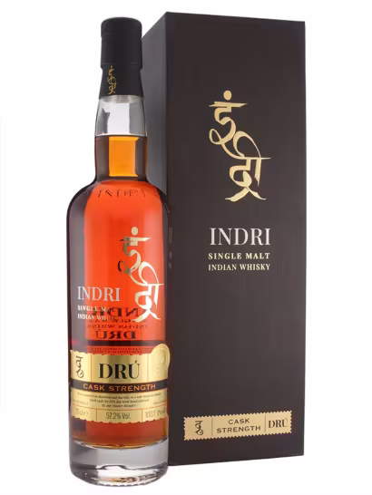 Indri DRU Indian Single Malt Cask Strength 57.2% 70cl