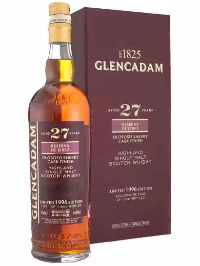 Glencadam 1996 27 Year Old Reserva de Jerez Oloroso Sherry Cask Finish  46% 70cl