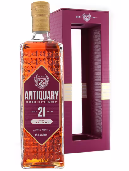 Antiquary 21 Year Old Port Cask Matured Blended Whisky 40% 70cl