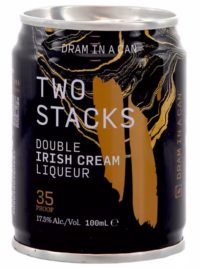 Two Stacks Double Irish Cream Liqueur Dram in a Can 17.5% 10cl