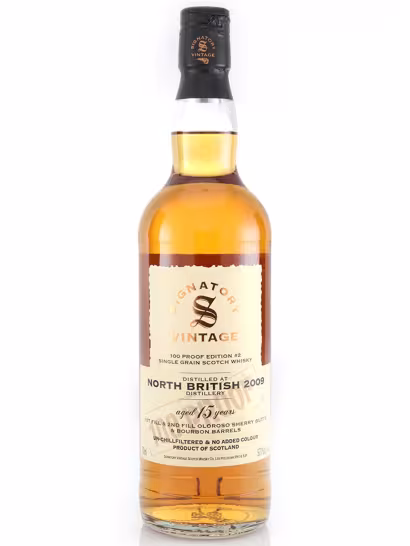 North British 2009 100 Proof Grain #2 Signatory Vintage 57.1% 70cl