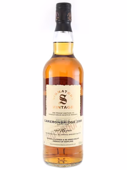 Cameronbridge 2009 100 Proof Grain #3 Signatory Vintage 57.1% 70cl