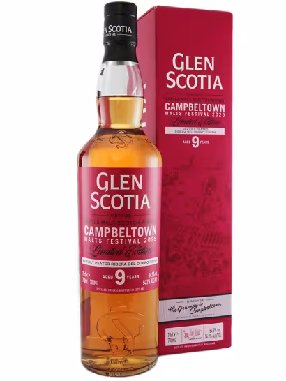Glen Scotia 9 Year Old Heavily Peated Ribera Del Duero Finish Festival 2025 54.3% 70cl