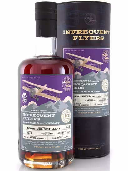 Tomintoul 2015 10 Year Old Infrequent Flyers SBWAS Deployment 9 57.8% 70cl