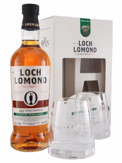 Loch Lomond Open Special Edition 2025 Gift Set (with 2 glasses) 46% 70cl