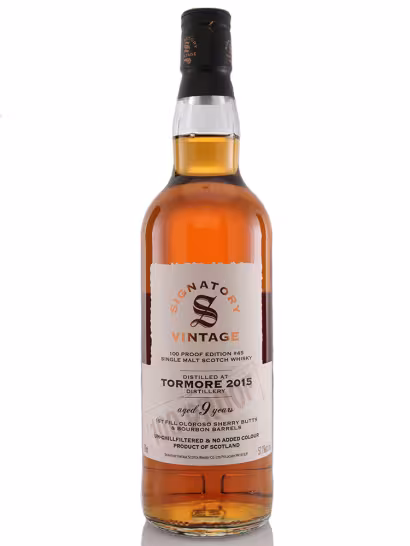 Tormore 2015 9 Year Old Signatory 100 Proof #45 FF Oloroso & Bourbon 57.1% 70cl