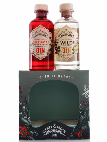Secret Garden Christmas and Wild Gin Gift Pack 2 x 20cl