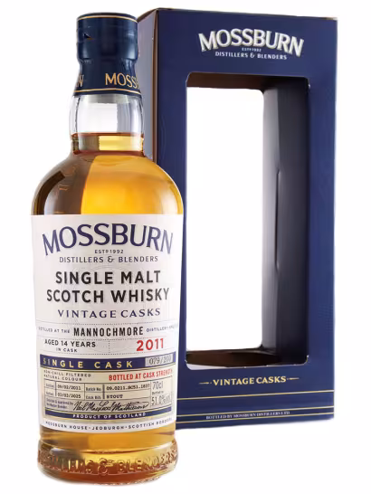 Mannochmore 2011 14 Year Old Mossburn Stout Finish 51% 70cl