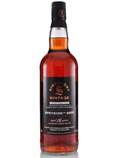 Speyside (M) 2009 16 Year Old Signatory 100 Proof 57.1% 70cl