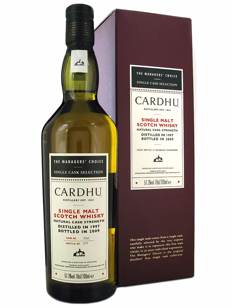 Cardhu 1997 12yo Managers Choice 57.3% 70cl