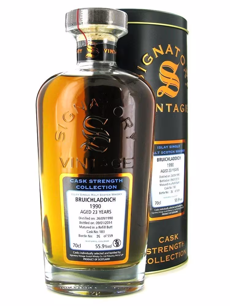 Bruichladdich 1990 Signatory 55.9% 70cl