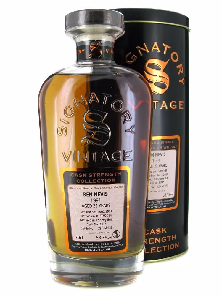 Ben Nevis 1991 Signatory Cask Strength 58.3% 70cl