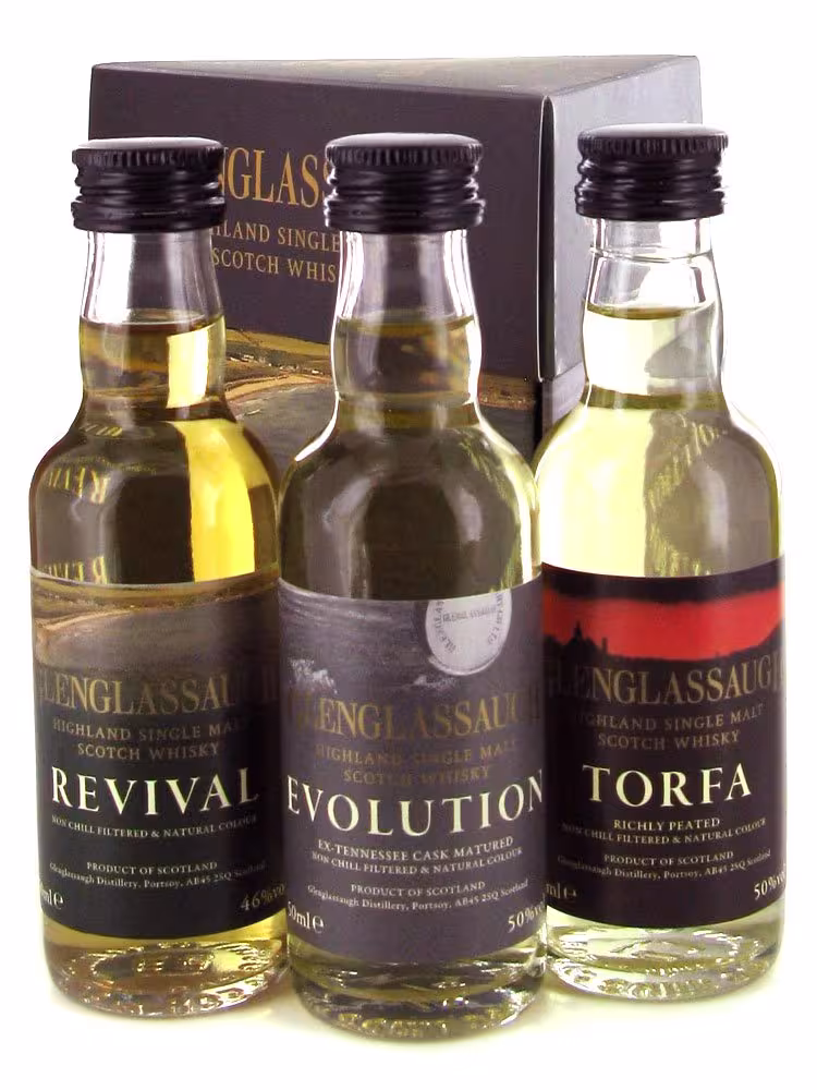Glenglassaugh Revival, Evolution & Torfa Gift Pack 3x5cl
