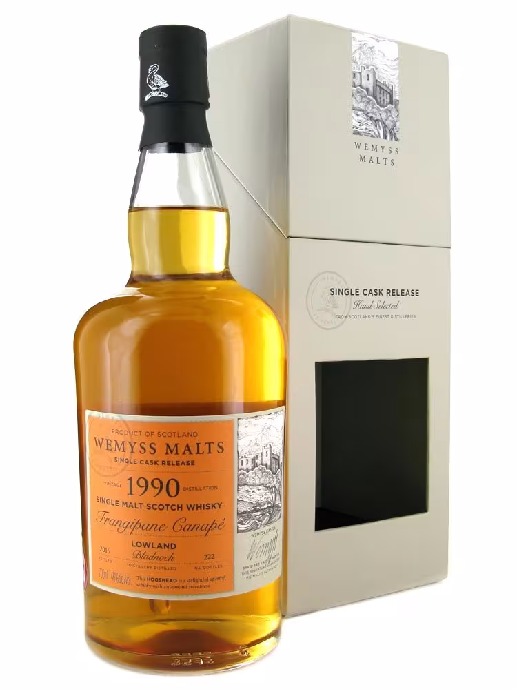Bladnoch 1990 Wemyss Malts Frangipane Canape 46% 70cl