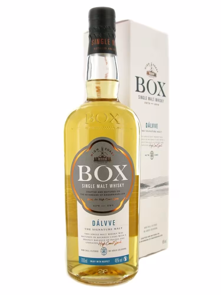 Box Dalvve Single Malt Whisky 46% 70cl