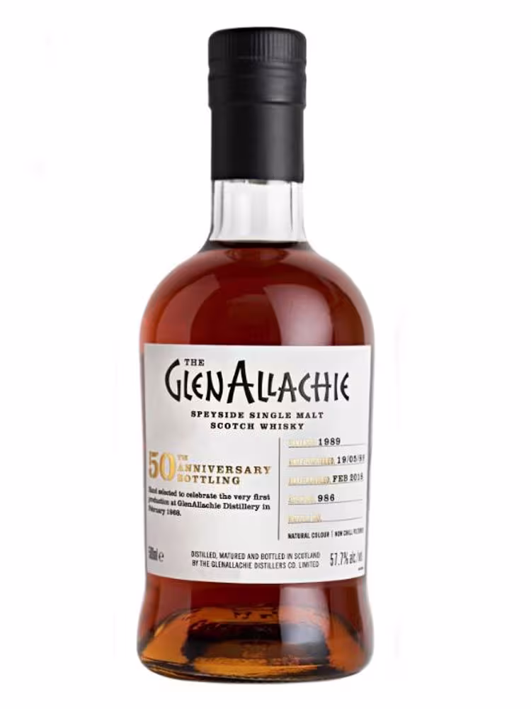 Glenallachie 1989 Cask # 986 50th Anniversary Release 57.7% 50cl