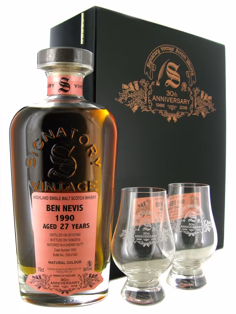 Ben Nevis 1990 Cask #1505 Signatory 30th Anniversary 59.4% 70cl