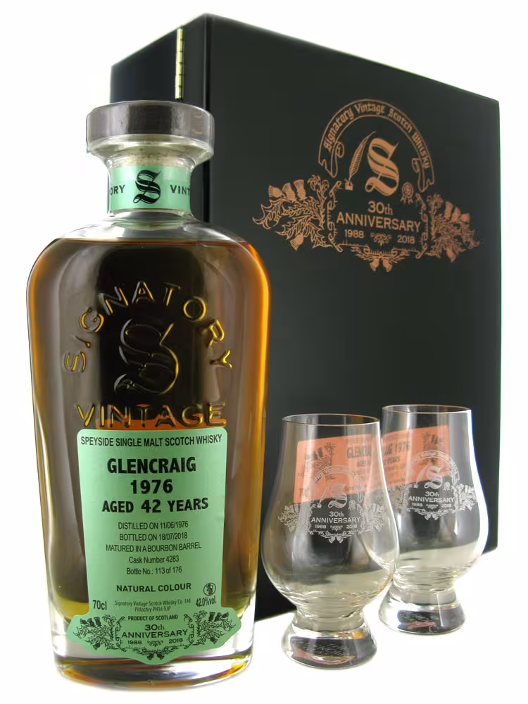 Glencraig 1976 Cask #4283 Signatory 30th Anniversary 42% 70cl