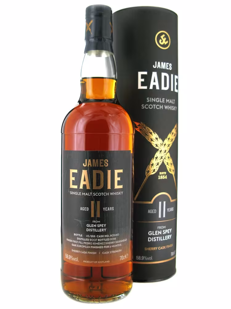 Glen Spey 11 Year Old James Eadie Pedro Ximenez Single Sherry Cask Finish 58.9% 70cl