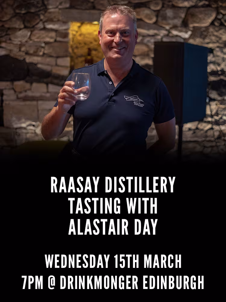 Raasay Distillery Tasting With Alasdair Day Wednesday 15th March 7pm