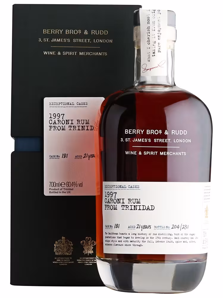 Caroni 1997 21 Year Old Trinidad Rum Berry Bros & Rudd Exceptional Cask 60.4% 70cl