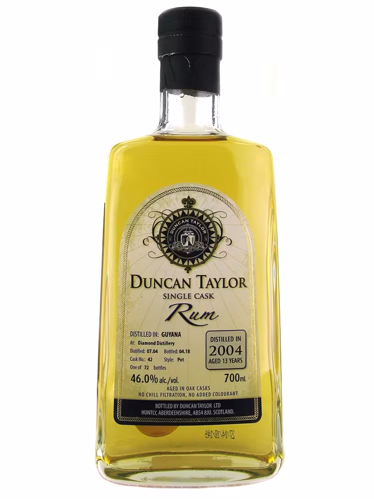 Diamond Distillery Pot Still Rum 2004 13 Year Old Duncan Taylor 46% 70cl