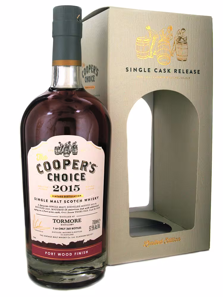 Tormore 2015 7 Year Old Coopers Choice Port Finish 57.5% 70cl