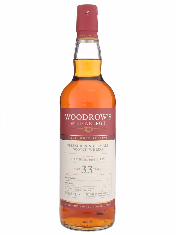 Strathmill 1991 33 Year Old Woodrows of Edinburgh 49.7% 70cl