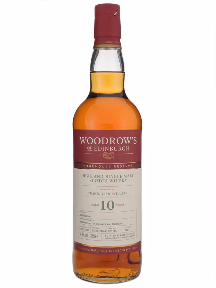 Teaninich 2013 10 Year Old Woodrows of Edinburgh First Fill Oloroso Hogshead 56.8% 70cl