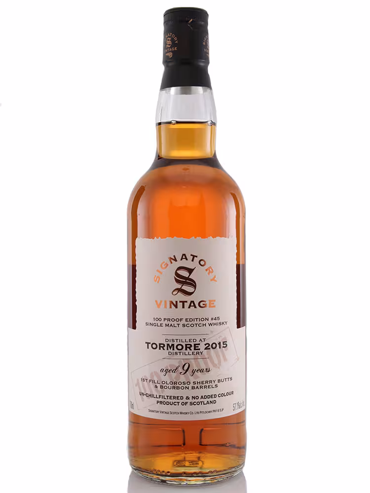 Tormore 2015 9 Year Old Signatory 100 Proof #45 FF Oloroso & Bourbon 57.1% 70cl