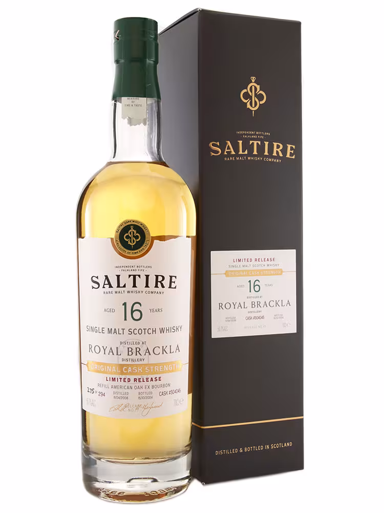 Royal Brackla 2008 16 Year Old Saltire Refill Bourbon 50.7% 70cl